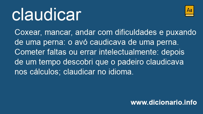 Significado de claudicais