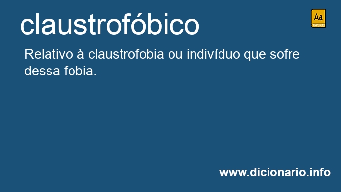 Significado de claustrofbicos