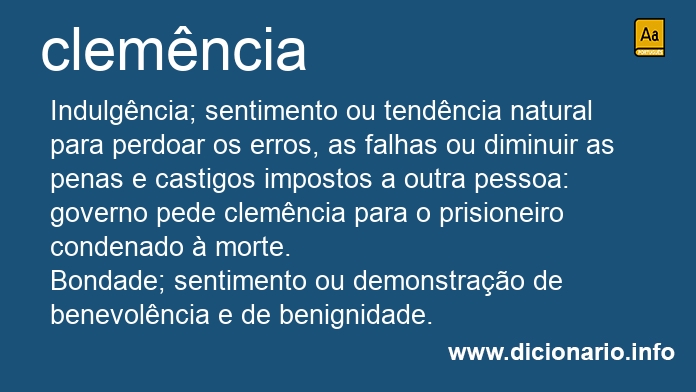 Significado de clemncia