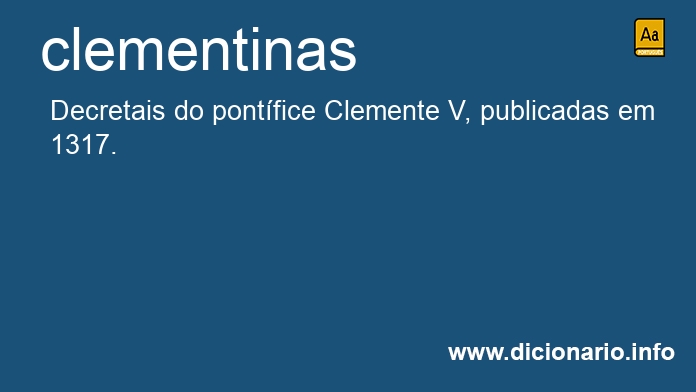 Significado de clementinas