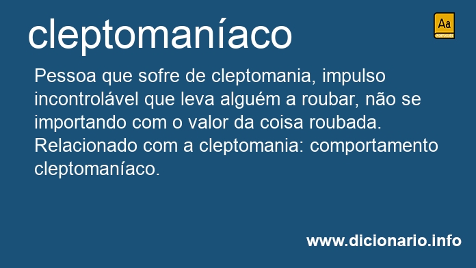 Significado de cleptomanacos