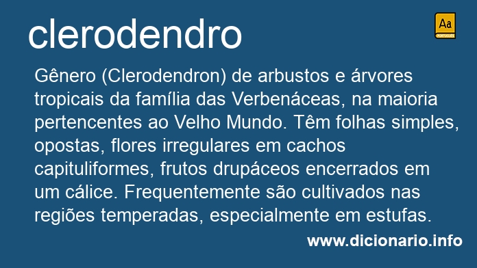 Significado de clerodendro