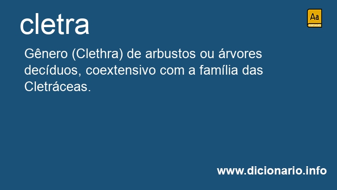 Significado de cletra