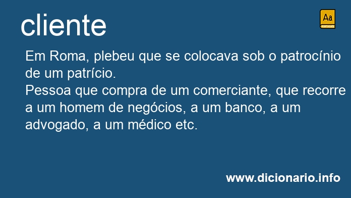 Significado de cliente