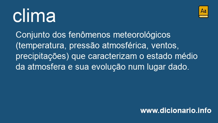 Significado de clima