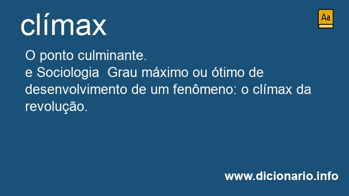 Significado de clmax