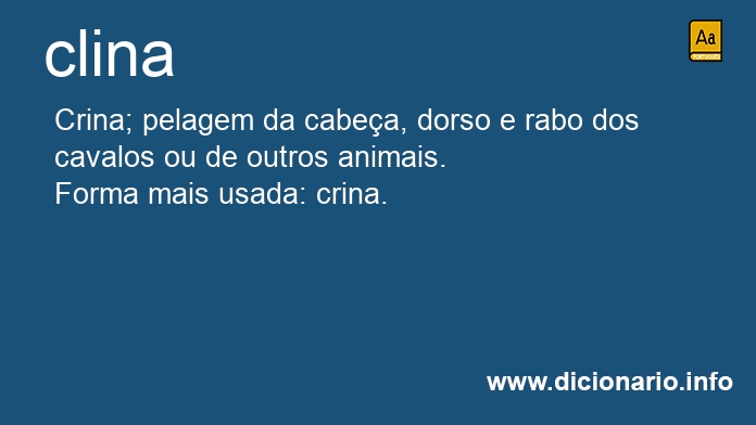 Significado de clina