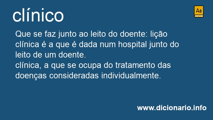 Significado de clnicos
