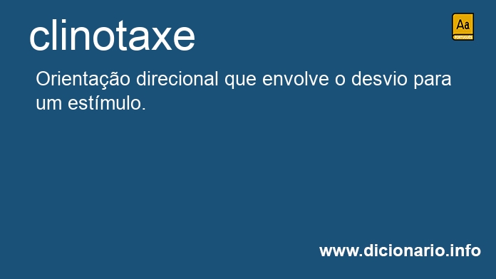 Significado de clinotaxe