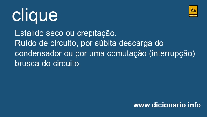 Significado de clique