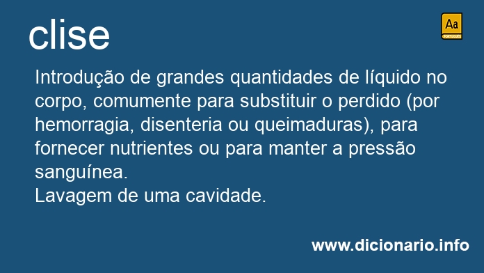 Significado de clise