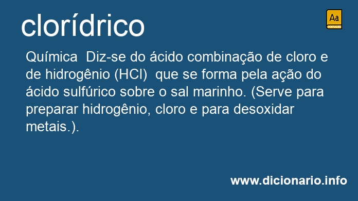 Significado de clordrico