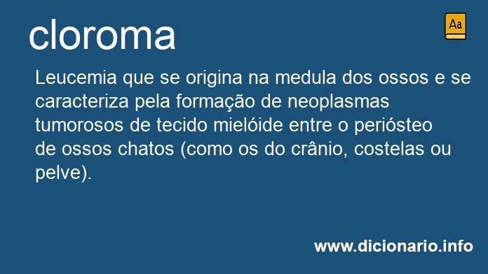 Significado de cloroma