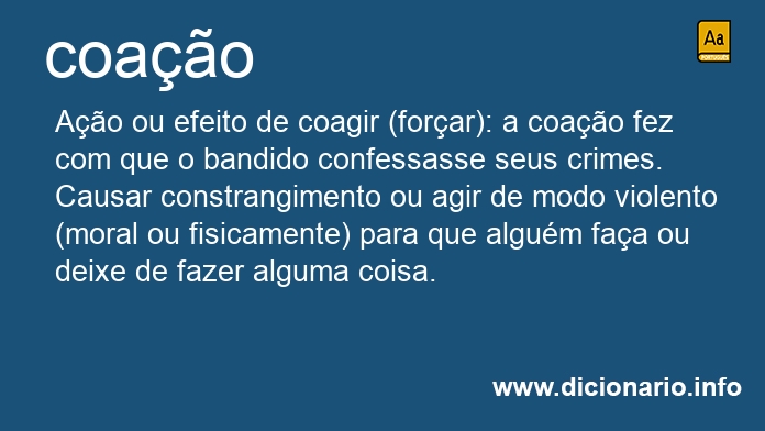 Significado de coao