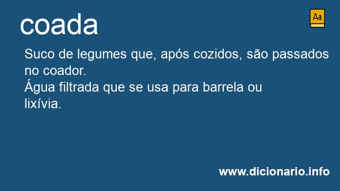 Significado de coadas