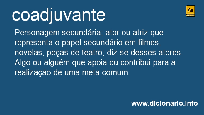 Significado de coadjuvantes