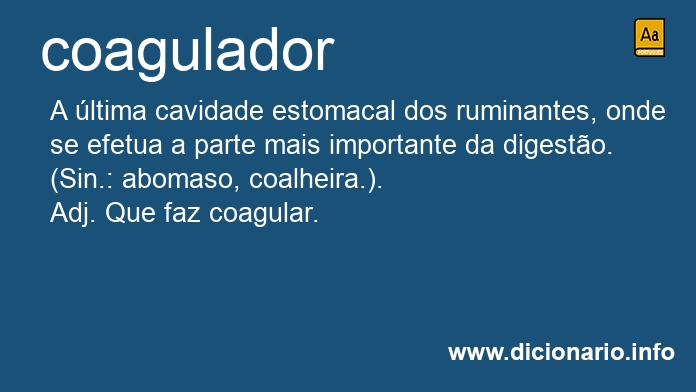 Significado de coagulador