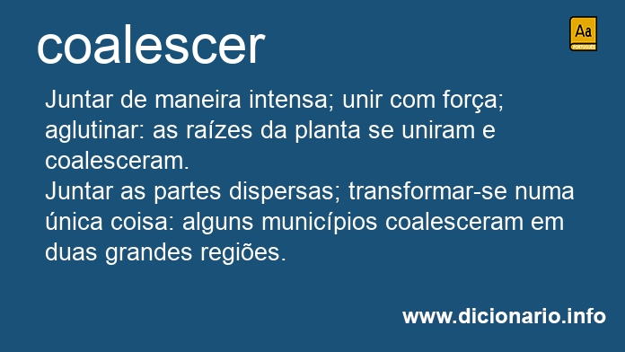 Significado de coalescei