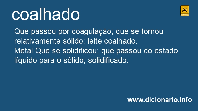 Significado de coalhado