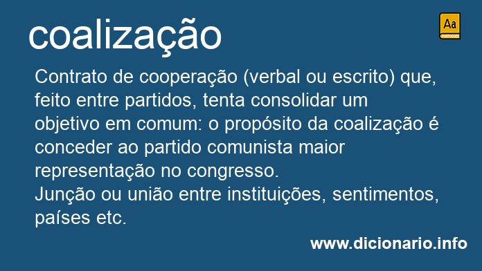 Significado de coalizao