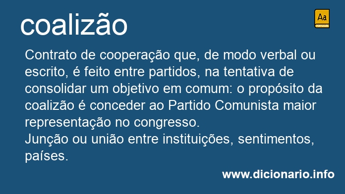 Significado de coalizes