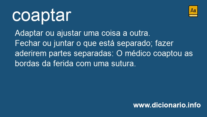 Significado de coaptar