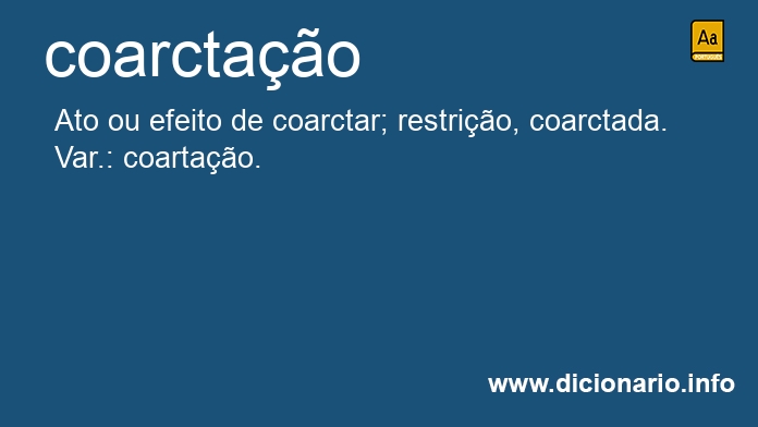 Significado de coarctao