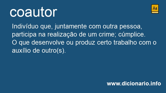 Significado de coautores