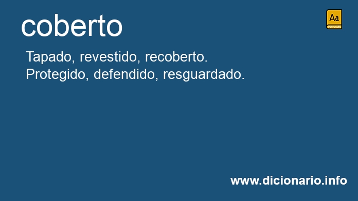 Significado de coberto