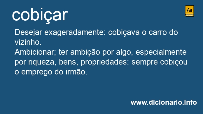 Significado de cobiariam