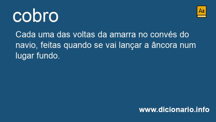 Significado de cobros