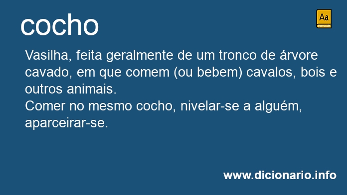 Significado de cocho