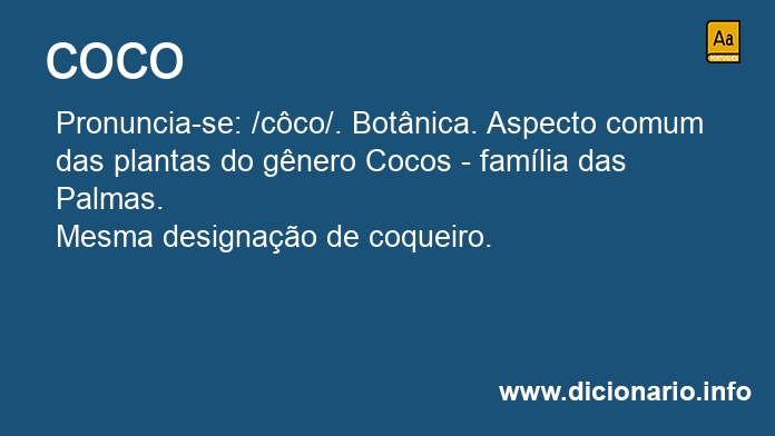 Significado de coco