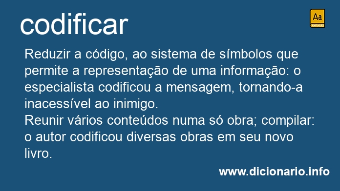 Significado de codificareis