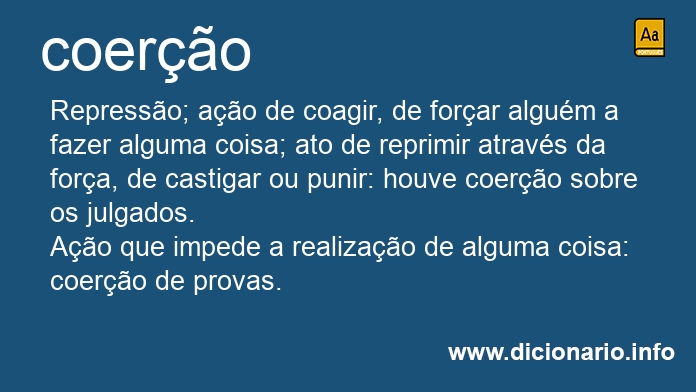 Significado de coero