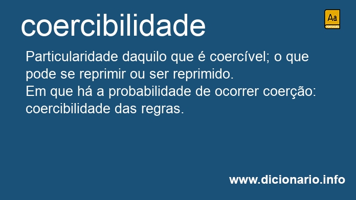 Significado de coercibilidade