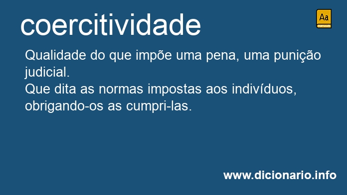 Significado de coercitividade