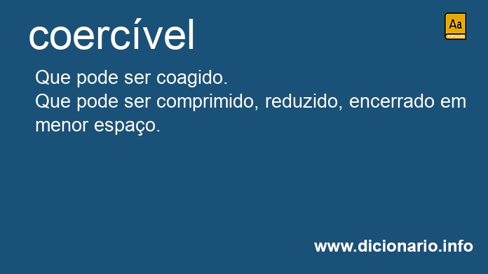 Significado de coercvel