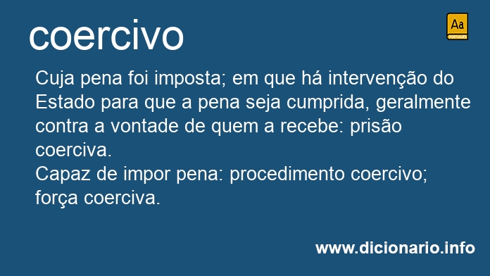 Significado de coercivo