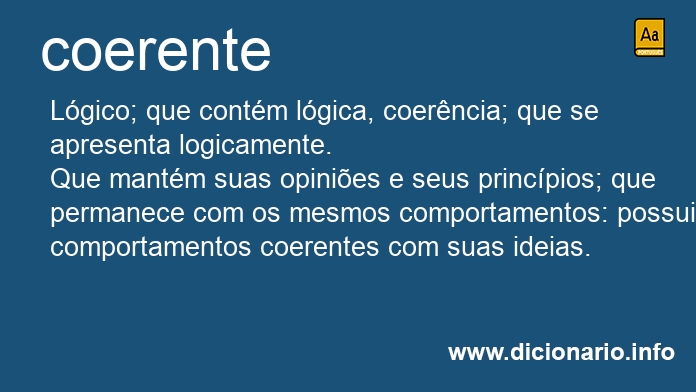 Significado de coerente