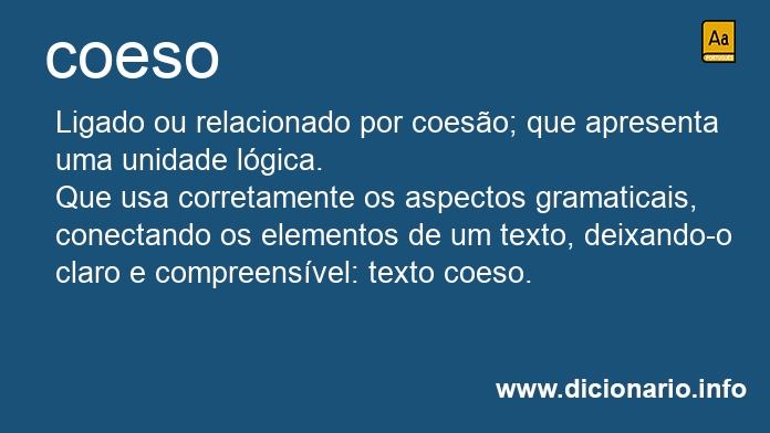 Significado de coesos