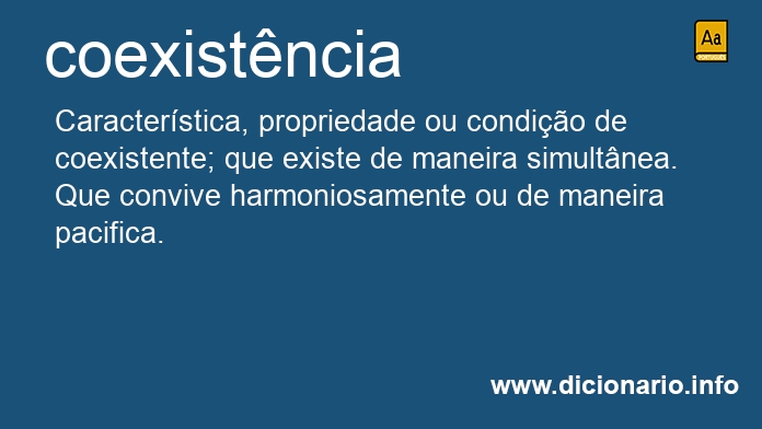 Significado de coexistncias