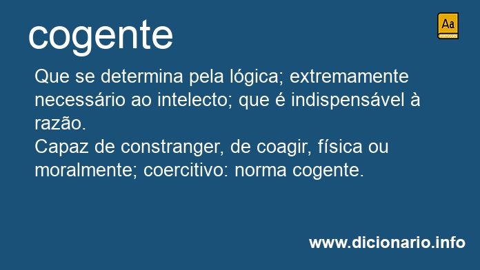Significado de cogente