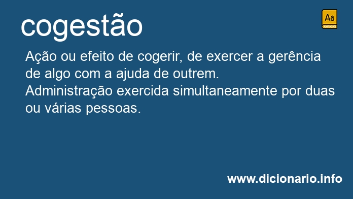 Significado de cogesto