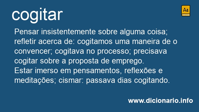 Significado de cogitars