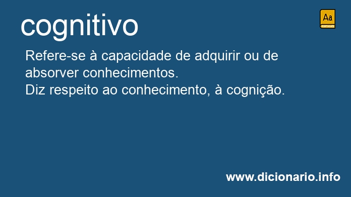 Significado de cognitivo