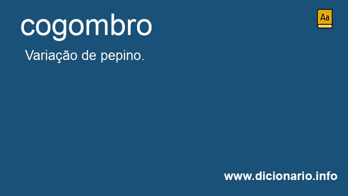 Significado de cogombro