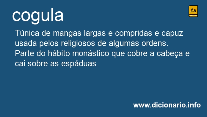 Significado de cogula