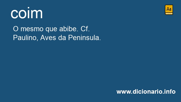 Significado de coim
