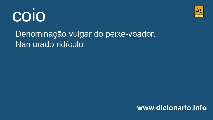 Significado de coio